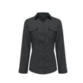 thumbnail image 6 of Dasayo Long Sleeve Women's Tops Black Fashion Fall Collared Button down Shirts Women Sweatshirts Women L, 6 of 6
