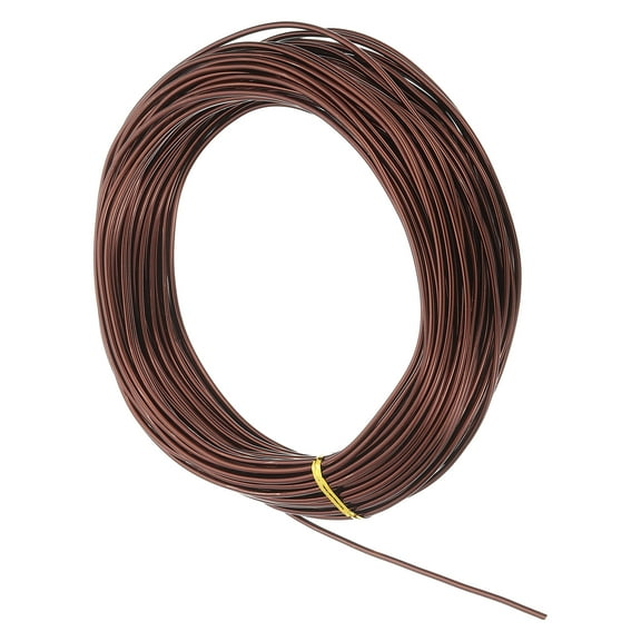 Uxcell 10 Gauge 2.5mm Aluminum Wire, 100 Feet Bendable Metal Craft Armature Wire, Copper Tone