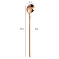 thumbnail image 1 of Nvzi Juego de 8 piezas, cuchara de acero inoxidable, cuchara redonda para mezclar, mini cucharilla, adecuada para azúcar, postres, pasteles y helados, oro rosa, 6.7 * 1.18 pulgadas, 1 of 5