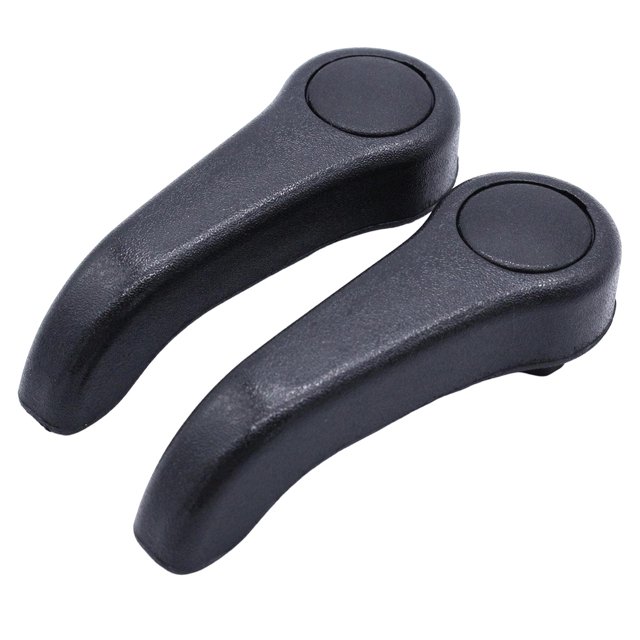 Riwesomey 2 uds palanca ajustable reclinable ajuste izquierda/derecha tirador ligero antideslizante asiento ajustador automóvil Automoción decorativa y accesorios Negro