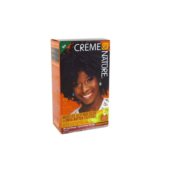 Creme Of Nature Moisture Rich Hair Color With Shea Butter- Jet Black C10