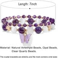 thumbnail image 7 of Amethyst Bracelet For Women Anxiety Amethyst Beaded Bracelets Butterfly Charms Healing Stone Layered Bracelet Gifts For Women, 7 of 7
