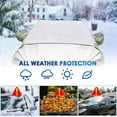 thumbnail image 4 of Magnetic Car Windshield Snow Cover Thicken Sun Shade Frost Guard Winter Windshield Snow Ice Cover Car Windshield Protector for Car Trucks Vans and SUVs, 4 of 10