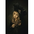 thumbnail image 2 of Koiki 17x24 Black Ornate Wood Framed with Double Matting Museum Art Print Titled - Bloody Rose, 2 of 4