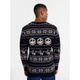 thumbnail image 3 of Nightmare Before Christmas Men's and Big Men's Jack & Zero Holiday Sweater, Sizes XS-3XL, 3 of 5