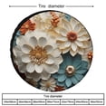 thumbnail image 2 of Camping Spare Tire Cover 14inch Cute White, Orange, And Yellow Flower Wheel Tire Cover Waterproof Sun Protection Colorful Bohemian Flower Universal Fit for Trailers SUV Truck Camper Travel, 2 of 8