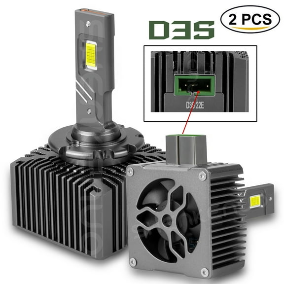 6000K White D3S LED Bulbs Set 2x For Chrysler Dodge Jeep D3S LED Headlight Bulbs