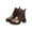 Women Brown Shoes, variant on Tuphregyow New Arrival Women's Round Toe Lace Up Low Heel Short Woolen Boots with British Velvet, Perfect for Fall and Winter Fashion Trends Brown 39