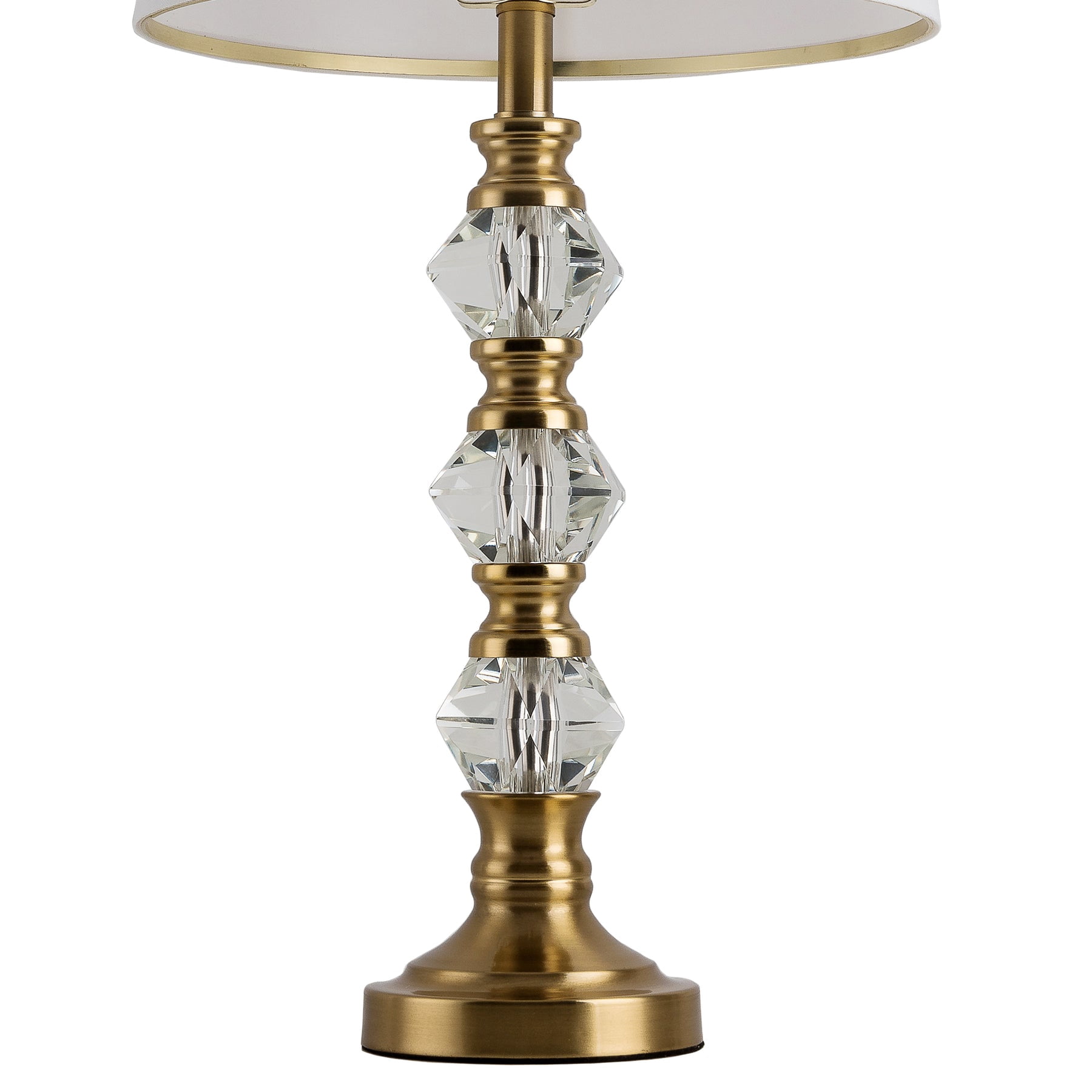 Modern Table Lamps Set of 2 ,Transitional Table Lamp for Living Room, Contemporary Crystal Bedside Lamps for Bedroom, Nightstand, Hotel