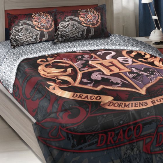 Harry Potter TwinFull Comforter Set House Motto Bedding