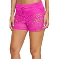thumbnail image 1 of Pantalones cortos de encaje negro Eigraketly para mujer bañadores transpirables Rosa roja XXL, 1 of 6