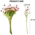 thumbnail image 2 of Morttic 6 Bundles Artificial Daisy Flowers Fake Gerber Daisy Silk Bouquets Pastoral Style for Home Garden Window Wedding Indoor Outside Decoration, Pink, 2 of 7