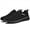 Black&Gray, variant on YYTLCH Men's Sports Shoes Lace Up Running Walking Shoes