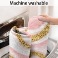 thumbnail image 5 of Pink Marble Gold Wave Pattern Bathroom Rugs Mat,Non Slip Microfiber Bathroom Rug,Rubber Backing,Soft Bathroom Mats for Bathroom Floor,Tub and Shower,60x24in(150x60cm), 5 of 5