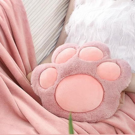 Cute Hot Water Bottle with Cover, Portable Rechargeable Electric Hot Water Bag.Plush Hand Warmer - Pink