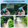 thumbnail image 4 of KOYMISKU Battery Powered Sprayer,2.11 Gallon/8L Electric Sprayer with 3 Mist Nozzles, Rechargeable Handle, Retractable Wand & Adjustable Strap for Lawn &Garden, 4 of 8
