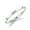 Silver, variant on 2mm Ultra-fine Tail Ring Rose Gold/Silver Stainless Steel CZ Band Womens Sz 3-10