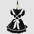 thumbnail image 4 of Puntoco Ropa De Juego Para Mujer, Traje De Mucama Cosplay, Vestido De Princesa, Vestido De Manga Corta Con Cuello Redondo, Negro Xxxl,Regalos Para Mujer Joven, 4 of 4