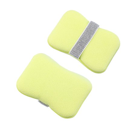 Soap Bag Bath Sponge  Soft Fine - Faced Mango Green Design With Easy - Grip Strap For Home Daily Shower Cleaning Bathroom Use -