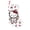 4, variant on Hello Animal Kitty Christmas Stocking Home Decor Hanging Socks Kits Stuffers Santa Gift