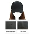 thumbnail image 4 of Koszal 60cm une Seule Pièce Extension de Cheveux Cheveux Longs Ondulés avec Casquette de Baseball Réglable, 4 of 7