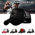 thumbnail image 2 of CAROOTU Cap Baseball Star Print Cap Casual Sun Protection Sun Hat Polyester Hat, 2 of 6