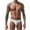 White, variant on Miqool Mens Swim Briefs Retro Swimwear Quick Dry Bikini Swimsuit Low Waist Solid Swimming Briefs Bathing Suit with Drawstring