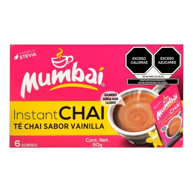 Té chai Mumbaí vainilla con 6 sobres