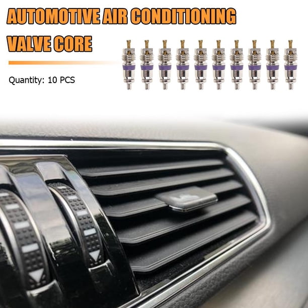 10 unids/lote Universal cobre R134a coche Auto A/C aire acondicionado válvula núcleos Tmvgtek Accesorios para autos y motos