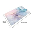 thumbnail image 3 of LSLJS Bathroom Rugs Colorful Marble Pattern 15.7 * 23.6" Rubber Backing Non-Slip Quick Dry Super Absorbent Thin Modern Style Washable Fit Under Door- Bathroom Floor, Kitchen, Tolite on Clearance, 3 of 3