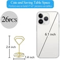 thumbnail image 3 of LZLINGMEI 26Pcs Table Number Holders, Elegant Place Card Holders, Picture Holders for Tables,Table Number Stands, Card Holder Stand photo holders for Table Centerpieces, Wedding Reception(Gold), 3 of 7