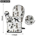 thumbnail image 6 of Cute Oven Mitts,Schnauzer Dogs Oven Mitt 2-Pack Set,Kitchen Gloves for Oven,Heat Resistant Oven Mitts 7.7"x12", 6 of 7