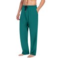thumbnail image 4 of zbxnLI Mens Pajama Pants Elastic Waist Drawstring Lounge Pants Loose Sleep Pants Sleepwear Loungewear, 4 of 6