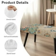 thumbnail image 7 of Psesaysky Bench Covers Slipcover Stretch Dining Bench Cover with Elastic Band Washable Rectangle Kitchen Chair Covers for Garden, Bedroom, Living Room (Boho Mandala Butterfly), 7 of 7