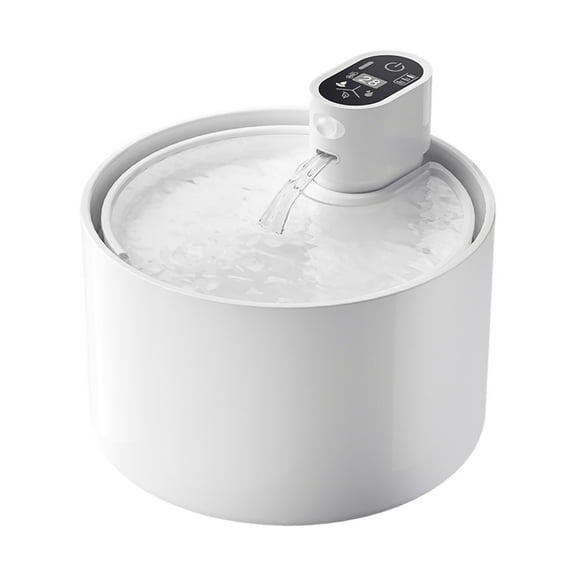 CHIKANSTORE Cat Water Fountain,Ceramic Cat Water Fountain Cordless Automatic with Ultra-Quiet Pump for Cats, Dogs, Multiple Pets