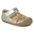 thumbnail image 1 of Momo Baby Girls Sandal Shoes - Metallic Silver (First Walker & Toddler), 1 of 6