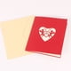 thumbnail image 3 of BRIGHTFUFU 1pc 3D Tarjetas de bendición amorosas Tarjetas de felicitación Memos Postales de diseño en forma de corazón, 3 of 8