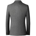thumbnail image 5 of SWSMCLT Men's Slim Fit Suit Jacket Fall Spring Casual Long Sleeve Blazer Office Business Winter Sport Coat Grey Large, 5 of 5