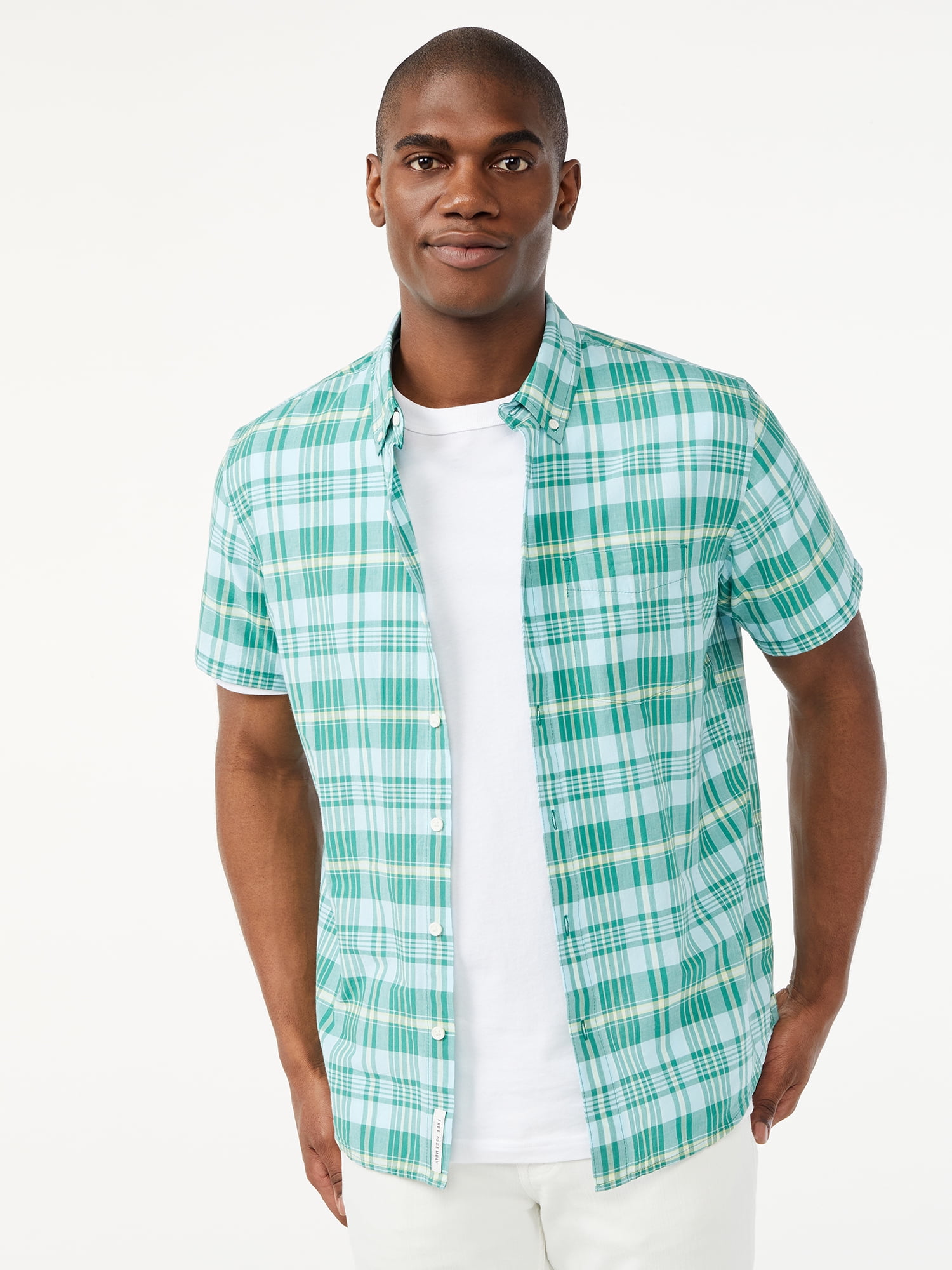Assembly Men's Madras Button Down Shirt 