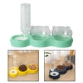 thumbnail image 1 of Dispensador de cuencos de gatos Colco de agua de alimentos para mascotas con botella desmontable, 1 of 7