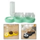 thumbnail image 3 of Comedero y bebedero para perros y gatos, desmontable automáticamente, ideal para cachorros, gatos y otros animales. Verde, 3 of 8