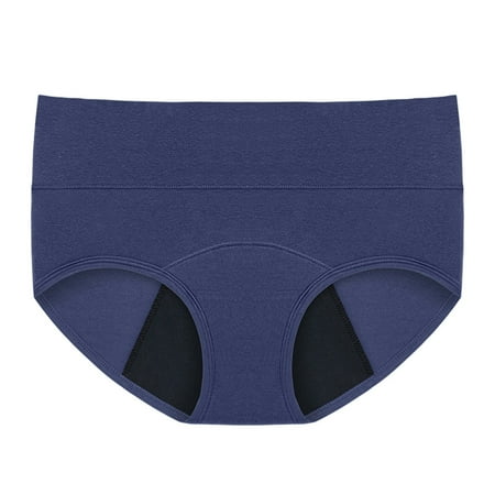 

ZMHEGW 12 Packs Underwear Women High Waist Leakproof Plus Size Leak Proof Menstrual Pants Panties