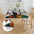 thumbnail image 2 of Acheng Cute Cat Square Tablecloth for Picnic Dining Kitchen Farmhouse 100% Polyester Fiber 36*36, 2 of 8