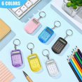 thumbnail image 4 of 24 Pcs Porte-Clés Calculatrice de Poche pour Enfants Mini Calculatrice Portable à Rabat Clair 8 Chiffres Électronique C, 4 of 5