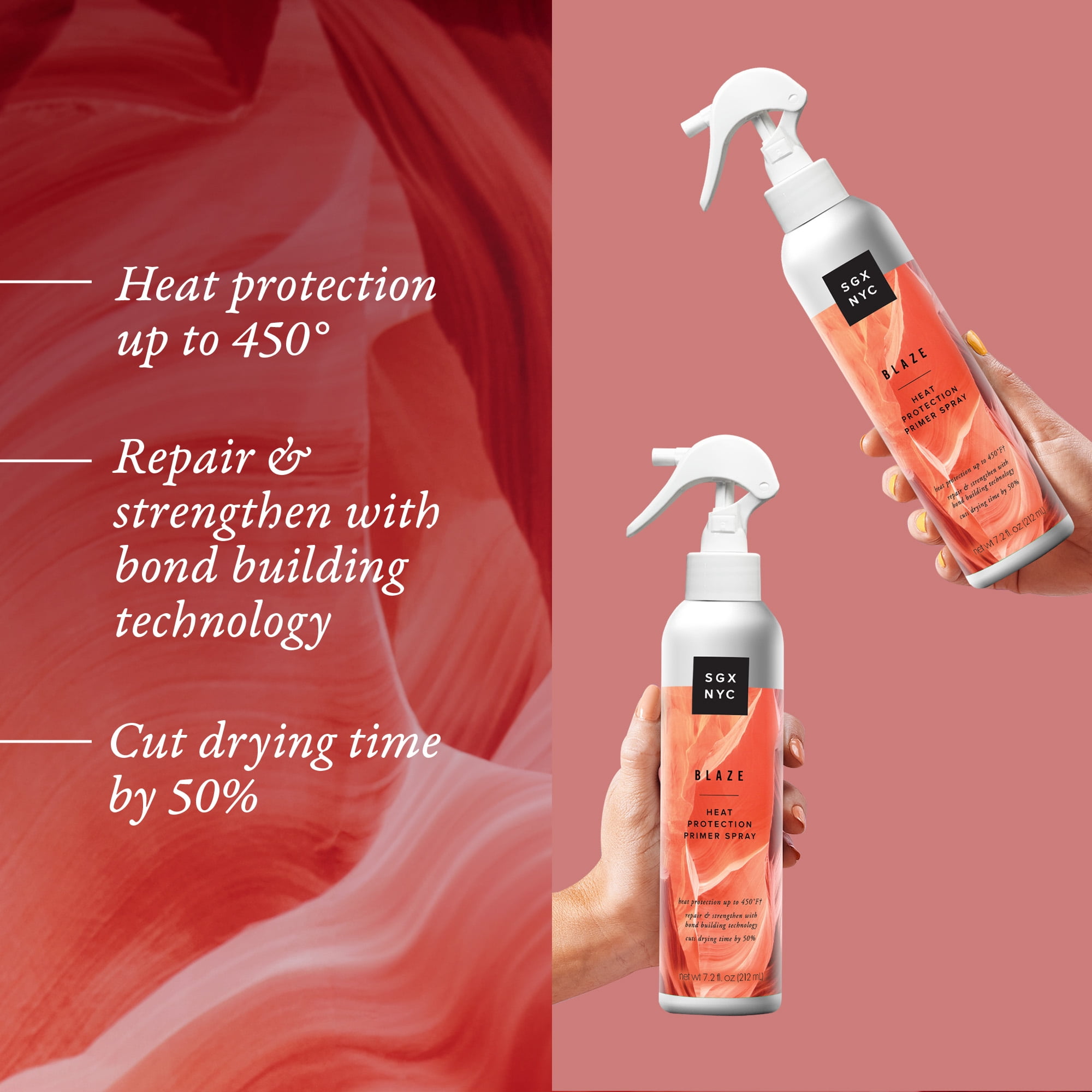 (4 pack) SGX NYC Blaze Heat Protection Primer Spray - 7.2oz *