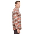thumbnail image 3 of Backpacker Men's Tall Stretch Flannel Shirt - RUST - LT, 3 of 3