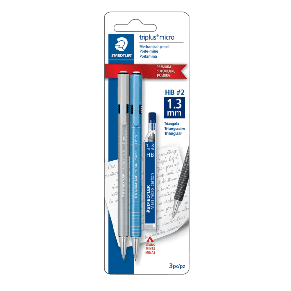 24 Staedtler Mars Micro Mechanical Pencil Refill Leads 1.3mm HB 4 Tubes 
