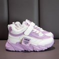 thumbnail image 5 of Dpytoraw Winter Kids Sneakers With Sole Lightweight Outdoor Winter Shoes For Girls Cozy Fleece Lined Straps And Laces Warm Durable Play Shoes Girls Sports Shoes Size 1.5, 5 of 5