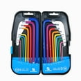thumbnail image 1 of 18PCS Multicolour L-Key Set Metric Star Long Arm Ball End Hex Key Set Chrome Vanadium Steel Industrial Grade Allen Wrench Set with Holding Case, 1 of 8