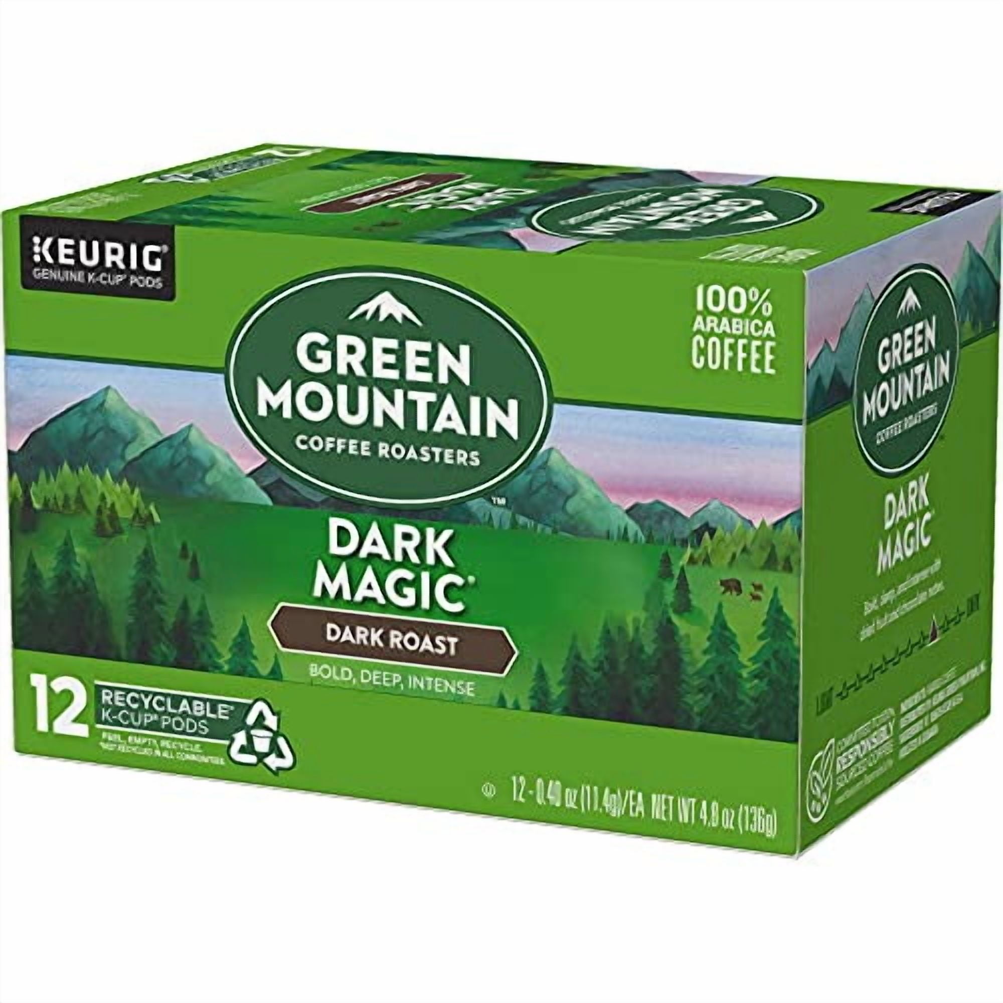 Green Mountain Dark Magic Dark Roast Coffee, Single Serve K-Cup